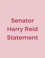 Statement by Senator Harry Reid, 2003